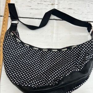 Lesportsac Black and White Polka Dot Bag